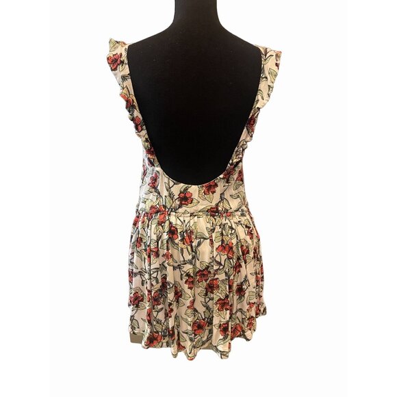 Free People Dear You Floral babydoll dress ruffle detail Boho flowing scoop - Picture 8 of 9